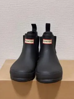 HUNTER チェルシー レインブーツ ブラック
