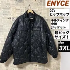 ENYCE 中綿キルティングジャケット　b-boy 超ビッグサイズ　3XL 黒