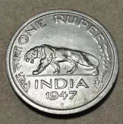 外国コイン インド硬貨 1ルピー【1947年】のサムネイル