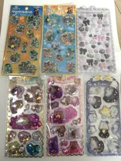 【正規品】ふわふわドロップシール　ウォーターシール　6枚セット