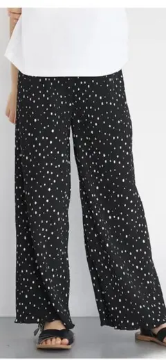 coca コカ　キッズ　ドット柄　プリーツパンツ