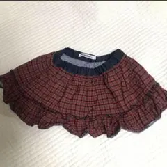 ファミリア　チェックリバーシブルスカート