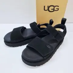 UGG ゴールデンスターサンダル 厚底 ブラック 23cm