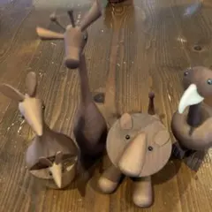 希少】ベルメゾン昭和レトロ 千趣会 ロイヤルペット 動物 木製玩具