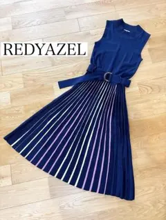 REDYAZEL レディアゼル ニット プリーツ ロングワンピース フリーサイズ