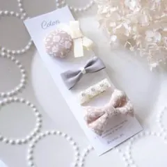 ベビー キッズ リボン ヘアゴム ヘアクリップ ヘアアクセサリー 出産祝い