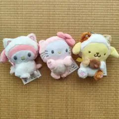 キティ　マイメロ　プリン　キーチェーンマスコット
