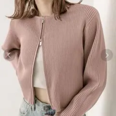 mystic Wジップニット　長袖