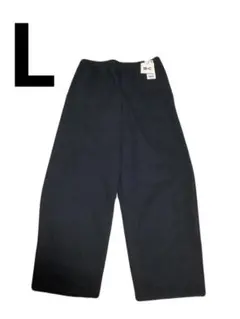 UNIQLO:C スウェットワイドパンツ　黒　Lサイズ