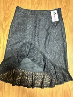 ブラックレースフリルタイトスカート　2XLサイズ 新品未使用❣️
