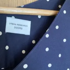 URBAN RESEARCH DOORS ドット柄ロングワンピース