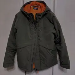 中綿入り　コート　ジャンパー　160 モスグリーン