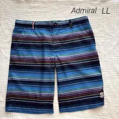 【Admiral】（LL）総柄 ハーフパンツ メンズ 水着 水陸両用 鮮やかのサムネイル