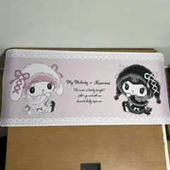 【新品未使用】月夜のメロクロ マイメロディ クロミ ラバーマット 40×90cm
