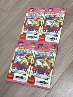 【新品】とびだせどうぶつの森 amiiboカード サンリオ復刻版（4パック）