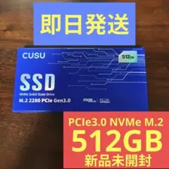 【新品未開封】M.2 2280 NVMe SSD 512GB PCIe3.0