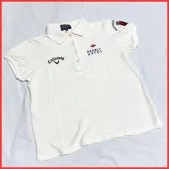 美品 パーリーゲイツ キャロウェイ ゴルフウェア レディース 半袖 ポロシャツ