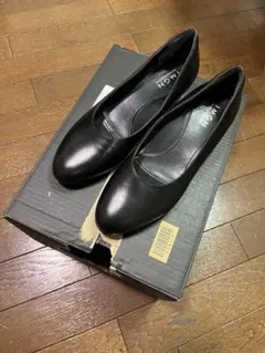 IMGN ブラック 就活　I.M.G.N リクルート　パンプス　25cm 本革