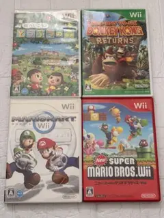⭐️24時間以内発送⭐️ Wiiソフトまとめ売り　4本セット　マリカー　どう森