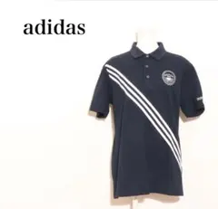 ★美品★ adidas golf アディダスゴルフ 半袖ポロシャツ 刺繍ロゴ