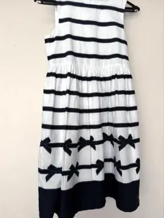 【良品】bebe べべ ワンピース 半袖 140 コットン