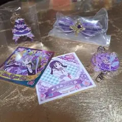 キュアキュンキュン　バラ売り可　紫　プリティストア　リボン　映画　プリキラシール