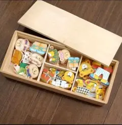 ドイツＭｅｒｔｅｎｓ社製　ドレスアップパズル　くまの家族　木製パズル