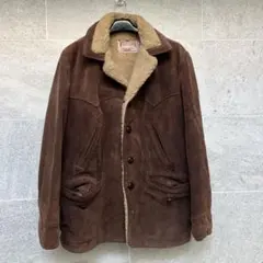 【米国製】良品schott ランチコート　359 ボア　スウェード　ブラウン40