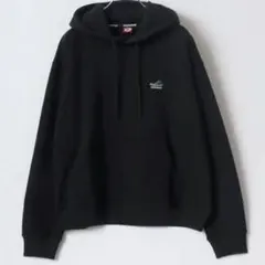 コンバース ワンポイント刺繍 フード切替 スウェット プルパーカー