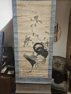 李朝絵画　姜信祚 老石 金剛山人 筆　紙本水墨画　掛軸 李朝絵画 姜信祚 老石 金剛山人 筆 紙本水墨画 掛軸 - メルカリ
