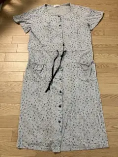 ANGELIEBE マタニティパジャマ グレー花柄