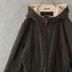 ウェザープルーフ　ジャケット　アースカラー　フルジップ　裏ボア　ドロスト　LO8