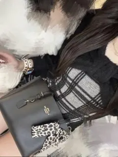 リボンフェザーアンサンブルニットワンピース【写真あり】