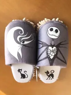 ナイトメアビフォアクリスマス　洗えるルームシューズ　ジャック　ゼロ