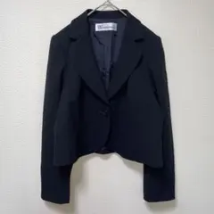 訳アリ美品 ユナイテッドトウキョウ ラナツイル ショートジャケット 1 ブラック 訳アリ美品 ユナイテッドトウキョウ ラナツイル ショートジャケット 1
