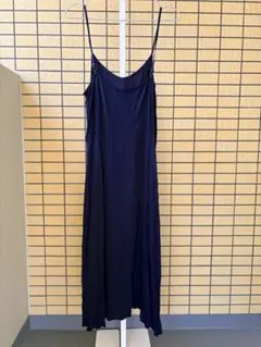 UNIQLO ネイビー キャミワンピース ロング丈 サイズM