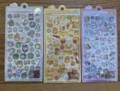 ボンボンドロップシール 3枚セット まとめ売り　はちみつ　ねこねこ