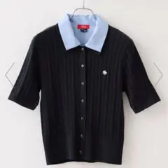 POLO BCS ViS別注 ケーブルドッキング半袖カーディガンのサムネイル