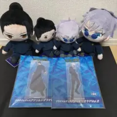 呪術廻戦 ラウンドワン限定 ぬいぐるみ ジオラマアクリル Mぬいぐるみ セット