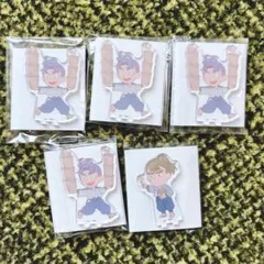 【5点セット】忍たま アニメイトカフェ アクリルスタンド 潮江 中在家