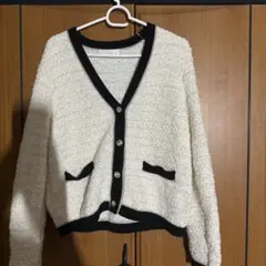index ホワイトカーディガン 長袖