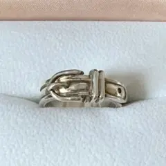 HERMES エルメス サンチュールリングベルトモチーフ シルバー925