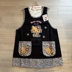 新品 日焼けキティ エプロン ワンピース M〜Lヒョウ柄 レオパード ブラックのサムネイル