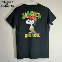 STUSSY × PEANUTS スヌーピー Tシャツ キッズXL 黒のサムネイル