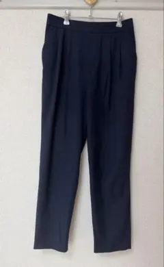 グローバルワーク ウツクシルエットテーパードパンツ ネイビー Lのサムネイル