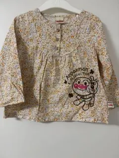 アンパンマン 花柄 長袖シャツ 100
