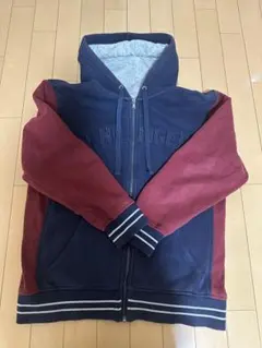 TOMMY HILFIGER ジップアップパーカー　ネイビー　Lのサムネイル