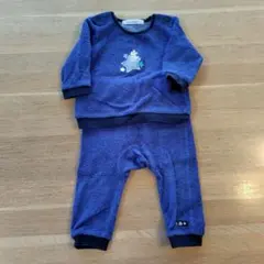 familiar ベビーパジャマセット ネイビー サイズ70-80