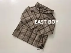 EASTBOYイーストボーイ美品キッズマウンテンパーカー薄手チェック柄110cm