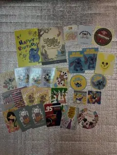 ディズニーステッカー、カード、ポストカード